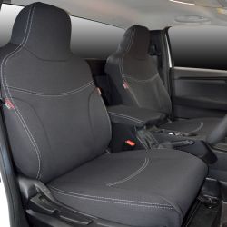 FRONT seat covers Custom Fit ISUZU D-MAX RG 2025 (2021-Now) SINGLE CAB, Heavy Duty Neoprene, Waterproof | Supertrim