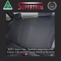BMW Series 2 (F22) Coupe Only REAR Custom Car Seat Covers, Waterproof Neoprene (Wetsuit)