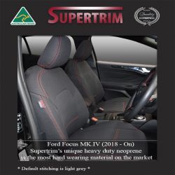 FRONT Seat Covers Full-Length Custom Fit Ford Focus SA (2018-Now), Premium Neoprene | Supertrim