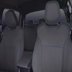 Ford Ranger Raptor PX. III (2018 - 2021.75) FRONT Full-Back Seat Covers with Map Pockets & REAR Seat Covers, Snug Fit, Premium Neoprene (Automotive-Grade) 100% Waterproof