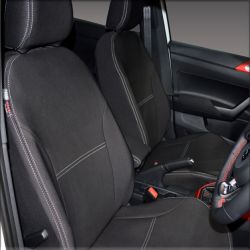 FRONT Seat Covers Full-Length with Map Pockets Custom Fit Volkswagen (VW) Polo 6R (2010-2017) or AE/AW (2017-2021) Comfortline, Trendline or GTi, Premium Neoprene | Supertrim 