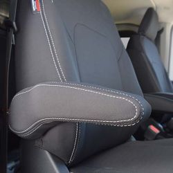 DRIVER Armrest Cover Custom Fits Ford Transit Custom AV Series (2024-Now), Premium Neoprene, Waterproof | Supertrim
