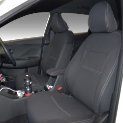 FRONT Seat Covers Full-Length Custom Fit Hyundai Kona SX2 V1, V2 (2023-Now), Premium Neoprene | Supertrim