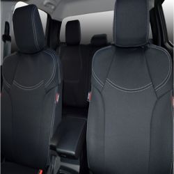 FRONT Seat Covers Full-Length With Map Pockets & REAR Custom Fit ISUZU D-MAX RG 2025 (2021-on), Heavy Duty Neoprene, Waterproof | Supertrim
