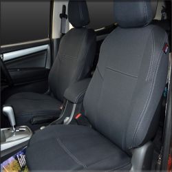 FRONT Seat Covers Custom Fit  Isuzu D-Max RC (May 2012 - 2020), Premium Neoprene (Automotive-Grade) 100% Waterproof | Supertrim
