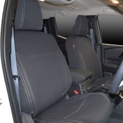 FRONT Seat Covers Full-Length with Map Pockets Custom Fit Mitsubishi Triton MV 2025 (2024-Now), Premium Neoprene | Supertrim 