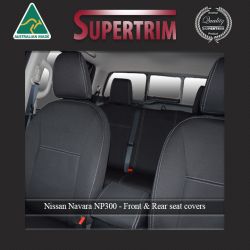 Nissan Navara NP300 Rear & Front Full-Length With Map Pockets Seat Covers Series 1-4 (2015-2020)