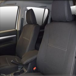 Toyota Hilux 7th-Gen N70 Seat Covers - Front Row (Full-length with Map Pockets) (2005 - 2015) 