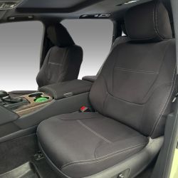 FRONT Seat Covers Full-Length Custom Fit Toyota Landcruiser 300 2025 (2021-Now) - VX & GR Sport, Heavy Duty Neoprene | Supertrim
