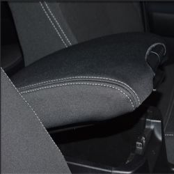 Console Lid Cover Custom Fit Toyota Prado 150 Series (Nov09 - Now),  Charcoal black, Premium Neoprene, 100% Waterproof