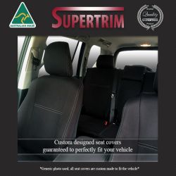 Seat Covers FRONT PAIR + CONSOLE Lid Cover Snug Fit for Toyota Kluger (Aug 2007 - Feb 2014), Premium Neoprene (Automotive-Grade) 100% Waterproof