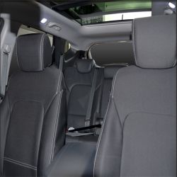 Seat Covers Front Full-Back with Map Pockets & Rear Seat Covers For Hyundai Santa Fe DM (2012-2018), Premium Neoprene (Automotive-Grade) 100% Waterproof
