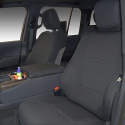 FRONT Seat Covers & REAR Full-length Cover Custom Fit Toyota Landcruiser 300 Series (2021-Now) - GX & GXL, Heavy Duty Neoprene, Waterproof | Supertrim 