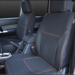 FRONT Seat Covers Full-Length with Map Pockets Custom Fit Nissan Patrol Y61 GU (1997-2016), Premium Neoprene | Supertrim