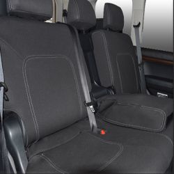 Seat Covers 2ND ROW FULL-BACK + ARMREST COVER Snug Fit For (Oct 2015 - 2021) Landcruiser J200 (200 Series) - MK.III Sahara, Premium Neoprene (Automotive-Grade) 100% Waterproof