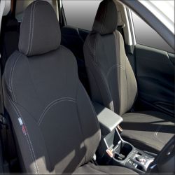 FRONT Full-back with Map Pockets Seat Covers Custom Fit Subaru Forester (2018-Current), Premium Neoprene, Waterproof | Supertrim