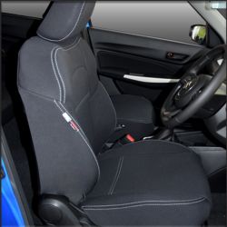 SUZUKI Swift AZ/AZII (2017-Now) SEAT COVERS - FRONT (Full-back with map pockets) & REAR, Premium Neoprene, Waterproof | Supertrim