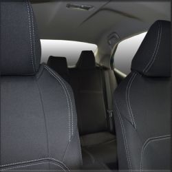 FRONT Seat Covers + Rear Full-length Cover Custom Fit Toyota Camry (Nov 2017 - Current), Premium Neoprene, Waterproof | Supertrim