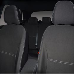 Volkswagen (VW) FRONT Seat Covers + Rear Full-length Cover Custom Fit Polo 6R (2010-2017) or AW (2017-Now) Comfortline Trendline or GTi 