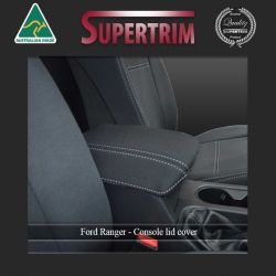 Ford Ranger PX MK.I (Jul 2011 - Aug 2015) Console Lid Cover, Snug Fit, Premium Neoprene (Automotive-Grade) 100% Waterproof