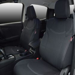 FRONT Seat Covers Full-Length with Map Pockets Custom Fit MAZDA BT-50 TF (2021-Now), Heavy Duty Neoprene | Supertrim 