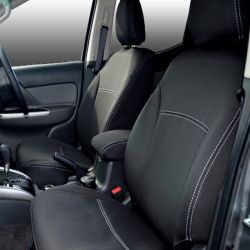 Seat Covers Front 2 Bucket Seats Full-back + Map Pockets Snug Fit for Triton MR (2019-Now) , Premium Neoprene (Automotive-Grade) 100% Waterproof