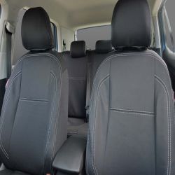 FRONT Seat Covers Full-Length With Map Pockets & REAR Full-length Custom Fit Volkswagen T-Cross (2020-Now), Premium Neoprene, Waterproof | Supertrim