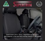 Ford Everest UA (Oct 2015 - 2021.75) FRONT Seat Covers + CONSOLE Lid Cover, Snug Fit, Premium  Neoprene (Automotive-grade) 100% Waterproof
