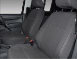 FRONT Seat Covers Full-Length With Map Pockets & Rear Full-length Custom Fit Volkswagen Caddy Mk.4 (2015-Now), Premium Neoprene, Waterproof | Supertrim