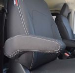 DRIVER Armrest Cover Custom Fits Ford Transit Custom AV Series (2024-Now), Premium Neoprene, Waterproof | Supertrim