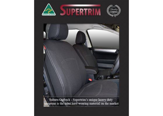 FRONT Full back Seat Covers for Subaru Outback 2014 2020 Snug Fit Premium Neoprene Automotive Grade