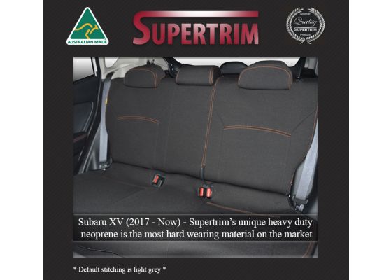REAR Full back Seat Covers Custom Fit Subaru XV 2017 Now Premium Neoprene Waterproof Supertrim