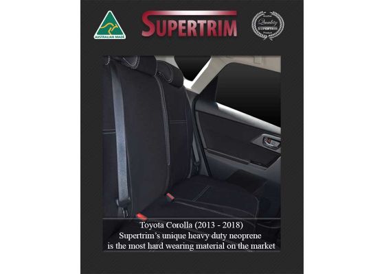 REAR Seat Covers Custom Fit Toyota Corolla Hatch or Sedan E170 or E180 2013 2018 Premium