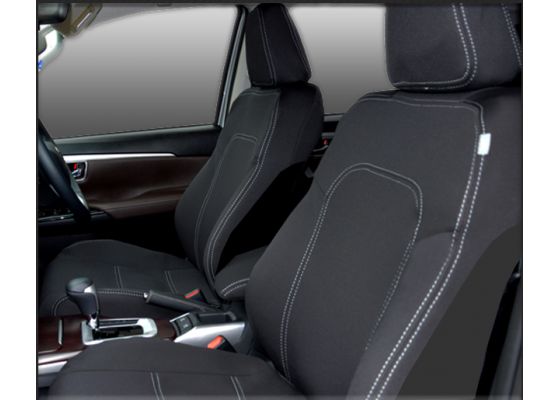 Seat Covers FRONT pair Custom Fit Toyota Fortuner AN160 Oct 2015 Now Heavy Duty Neoprene Automotive