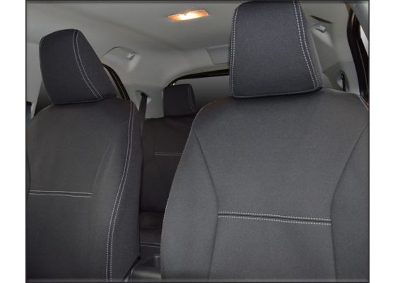 FRONT Seat Covers Full Length With Map Pockets REAR Full length Custom Fit Toyota Yaris