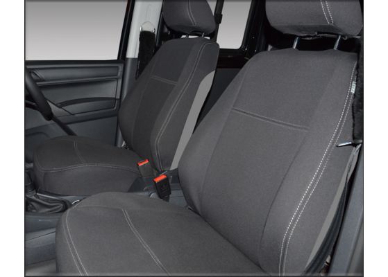 FRONT Seat Covers Rear Full length Cover Custom Fit Volkswagen Caddy Mk.4 2015 Now