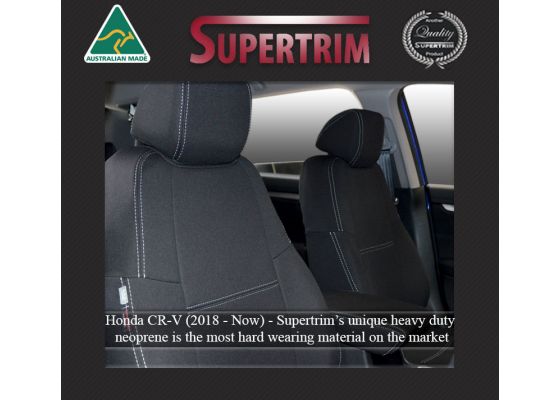 FRONT Seat Covers Full Length with Map Pockets Custom Fit Honda CR V 2018 Now Premium