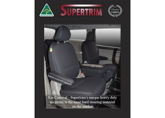 Seat Covers 2nd Row With Full Length with middle Armrest Cover Snug Fit Kia Carnival KA4