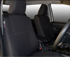 Toyota Seat Covers Front Full-back Snug Fit 8th-Gen 2025 (9/2015 - Current), Premium Neoprene (Automotive-Grade) 100% Waterproof