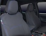 Ford Ranger Raptor PX. III (2018 - 2021.75) FRONT Full-Back Seat Covers with Map Pockets, Snug Fit, Premium Neoprene (Automotive-Grade) 100% Waterproof