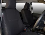 Seat Covers Front Pair Full-back With Map Pockets & Rear  Snug Fit for Hilux MK.8  (9/2015 - Current), Premium Neoprene (Automotive-Grade) 100% Waterproof