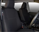 Seat Covers Front pair With Full-back Snug Fit for Toyota Hilux MK.8 (9/2015 - Current), Premium Neoprene (Automotive-Grade) 100% Waterproof