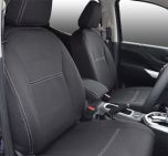 Nissan Navara NP300 Front pair With Full-back & Map Pockets Seat Covers (May 2015 - Now)