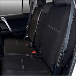 REAR Full-Length seat covers Custom Fit Toyota BZ4X (2024-Now), Premium Neoprene, Waterproof | Supertrim