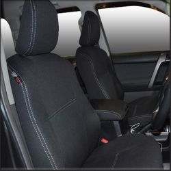 FRONT Seat Covers Full-Length Custom Fit Toyota BZ4X (2024-Now), Premium Neoprene | Supertrim