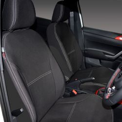 FRONT seat covers Custom Fit Volkswagen (VW) Polo 6R (2010-2017) or AW (2017-Now) Comfortline, Trendline or GTi, Premium Neoprene, Waterproof | Supertrim