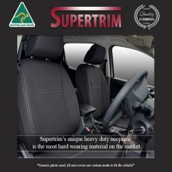 CITROEN BERLINGO SEAT COVERS - FRONT PAIR, BLACK Waterproof Neoprene (Wetsuit), UV Treated