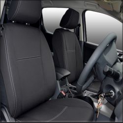 FRONT seat covers Custom Fit Volkswagen Transporter T5 (2004-2015) or T6 (2016-Now), Heavy Duty Neoprene, Waterproof | Supertrim