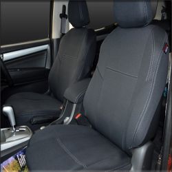 FRONT Seat Covers Custom Fit Isuzu MU-X (Nov 2013 - 2020), Premium Neoprene (Automotive-Grade) 100% Waterproof | Supertrim