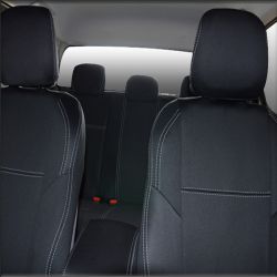 FRONT Seat Covers Full-length with Map Pockets Snug Fit for Isuzu D-Max RC (May 2012 - 2020), Premium Neoprene (Automotive-Grade) 100% Waterproof| Supertrim